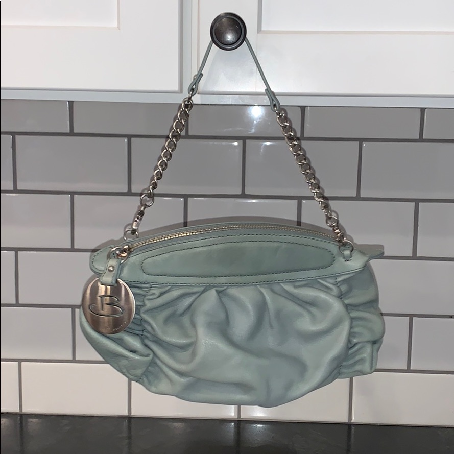 Nwot B Makowsky Light Green Hand Purse Brand New